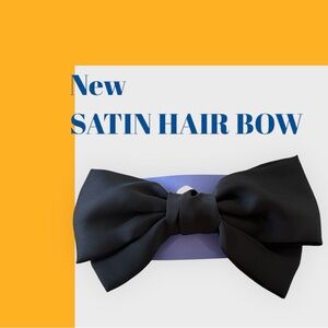 Black Satin Bow with Clip
Great for styling